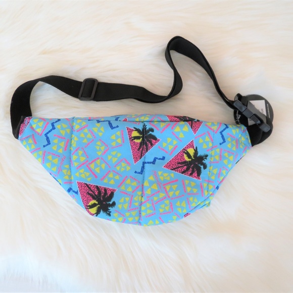 NWT Maui & Sons Neon 80's 90's Style Fanny Pack - Picture 2 of 2